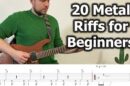 20 Metal Guitar Riffs for Beginners (with Tabs)