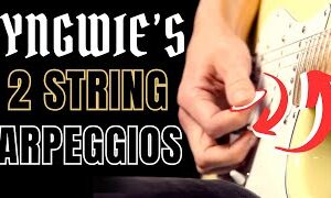 Yngwie Malmsteen's 2-String Arpeggios (Economy Picking)